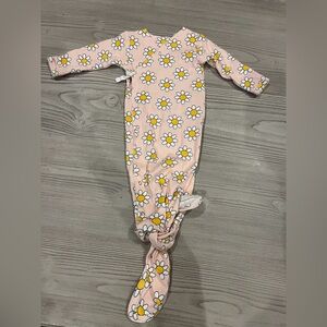 Floral Pink baby gown